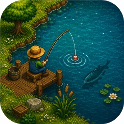 Значок Patient Angler - Idle fishing